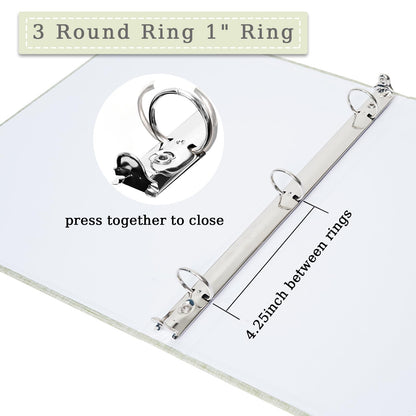 3 Ring Photo Album with Sticky Pages, Linen Scrapbook for Easy Customization - Perfect for 2x3, 4x6, 5x7, 8x10 Photos - 20 Sheets for Family Memories & Crafting