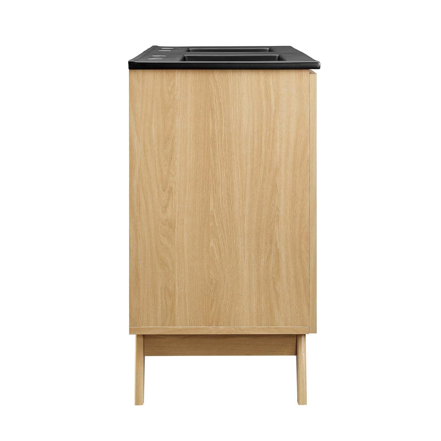 Modway Soma Bathroom Vanity, 48 Inch Double, Oak Black