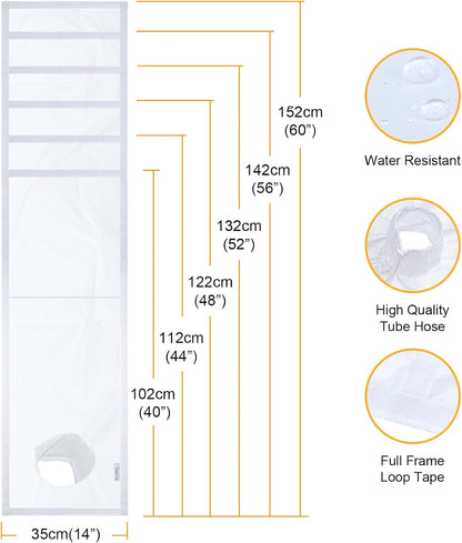 Adjustable Sliding Window Seal with Tube for Portable Air Conditioner, New 35 * 152cm-US