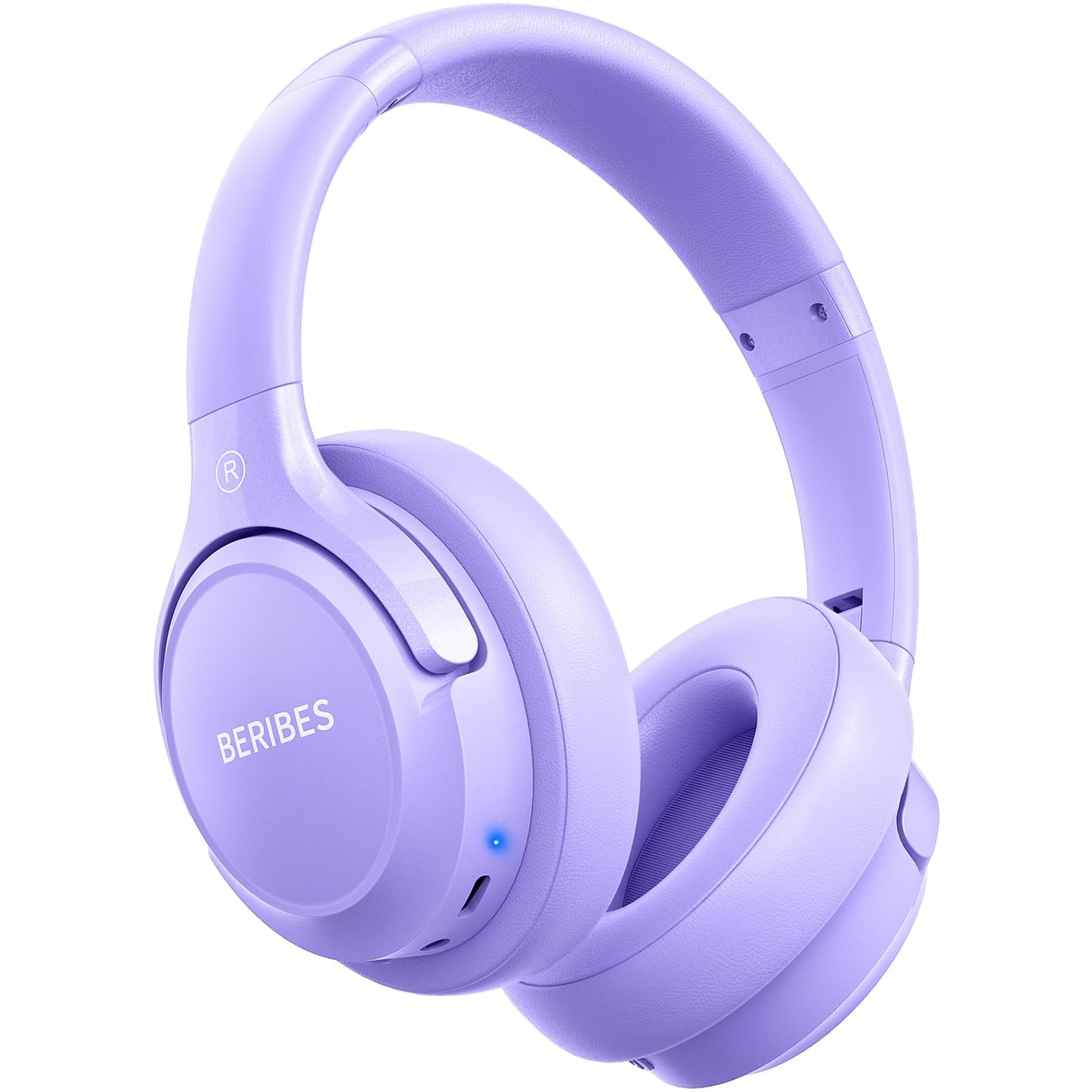 BERIBES Bluetooth Headphones Over Ear, 65H Playtime and 6 EQ Music Modes Wireless Headphones with Microphone, HiFi Stereo Foldable Lightweight Headsets, Deep Bass for Home Office Cellphone PC Ect.