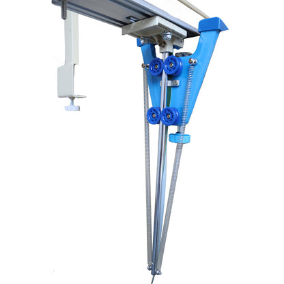 HayWHNKN Fabric Cutter High Speed Cloth Cutting Machine with 86.6inch Guideway and Counter Industrial Fabric End Cutter Machine 220V 180W