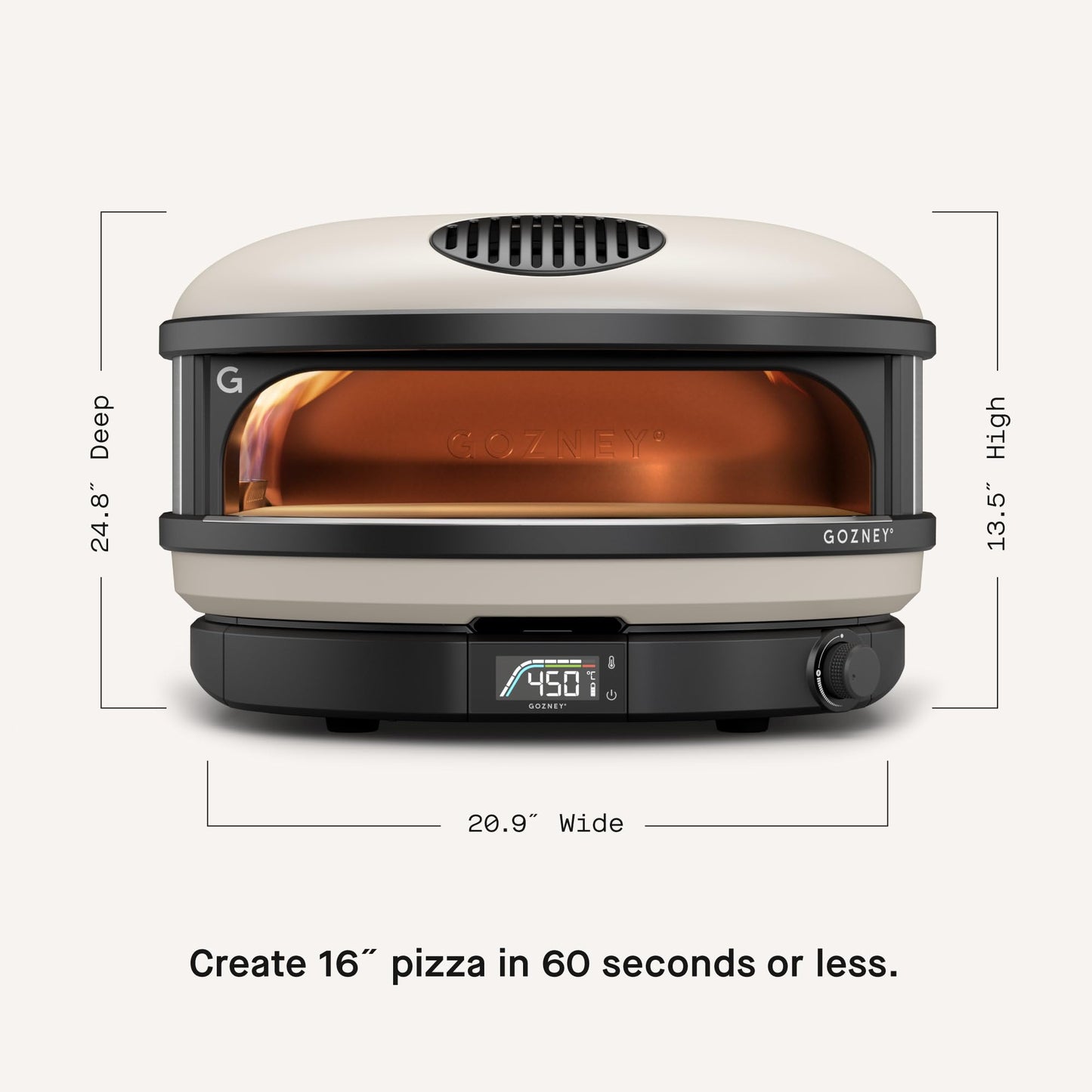 Gozney Arc XL Outdoor Pizza Oven, Propane Gas Pizza Oven, Precision Flame Control, Cooks 16" Pizza in 60 Seconds, Heats up to 950F - Bone