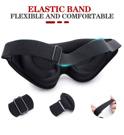Sleep Mask, 3D Deep Contoured Eye Covers for Sleeping, 99% Block Out Light Eye Mask,Zero Pressure Cup Blindfold for Men Women, with Adjustable Strap for Sleeping, Yoga, Traveling (Pink)