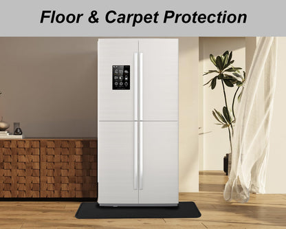 GMATCHUP Refrigerator Mat, Washing Machine Spill Liner, Drip Tray and Leak Catcher Mat, Fridge Mat Prevent Water Leakage and Floor Damage from Elecrical Equipment Heavy Duty 37.5'' x 8.5'' Black