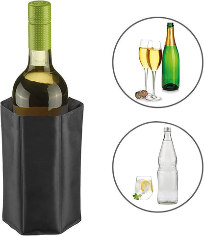 Wine Cooler Sleeve, Reusable Flexible Ice Pack Sleeve, Keep Wine Cool for Standard Size Bottles