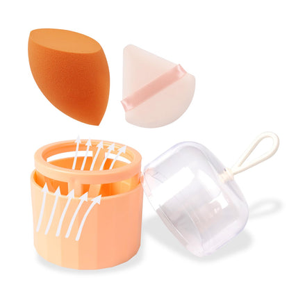 Professional Toiletry Sponges Set,Latex Free Flawless Soft Face Sponge with Holder,Beauty Blender Cosmetic Applicator for Powder,Liquid,Facial Makeup Tools