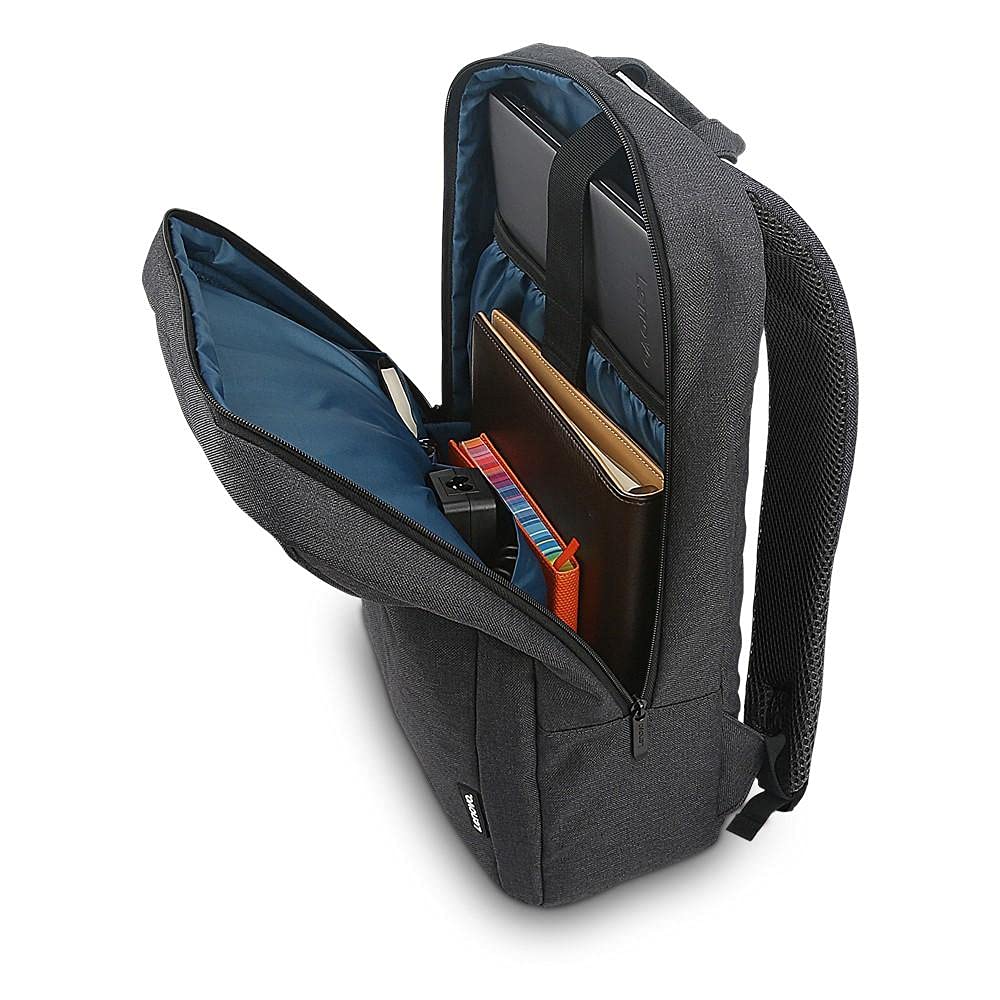 Lenovo Laptop Backpack B210, 15.6-Inch Laptop/Tablet, Durable, Water-Repellent, Lightweight, Clean Design, Sleek for Travel, Business Casual or College, GX40Q17225, Black