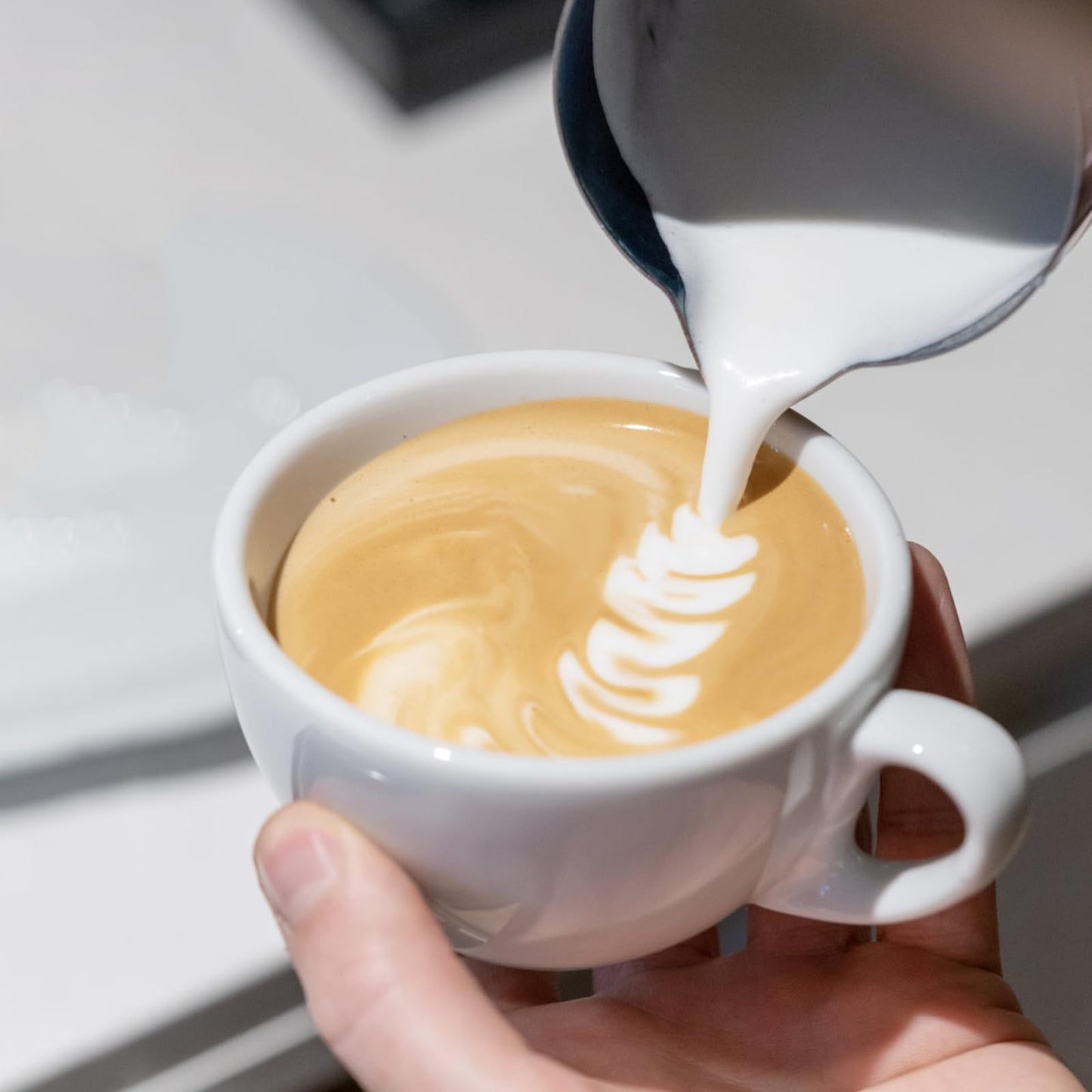CASABREWS CASMP350 Milk Frothing Pitcher, Stainless Steel Steaming Pitcher with Sharp Spout, 350ml (12oz) Milk Frother Cup for Cappuccino or Latte Art, Espresso Machine Accessories for Barista