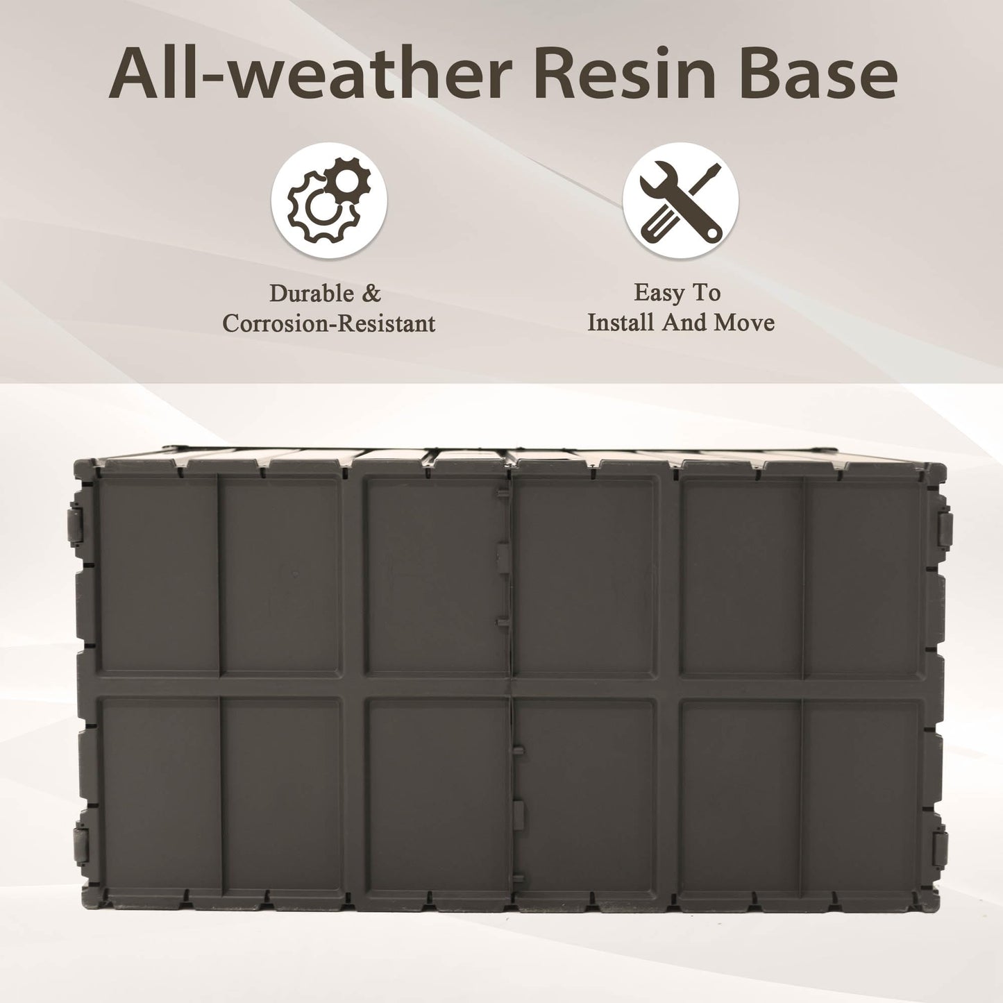 160 Gallon Outdoor Storage Deck Box – Waterproof & Lockable Large Patio Storage Bin with Durable Construction, Perfect for Cushions, Throw Pillows, Garden Tools & Outdoor Equipment, Dark Brown
