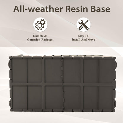 160 Gallon Outdoor Storage Deck Box – Waterproof & Lockable Large Patio Storage Bin with Durable Construction, Perfect for Cushions, Throw Pillows, Garden Tools & Outdoor Equipment, Dark Brown