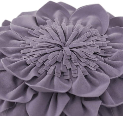 OiseauVoler 3D 12 Inch Decorative Flower Throw Pillows with Insert Included Accent Round Pillow Handmade Cushion