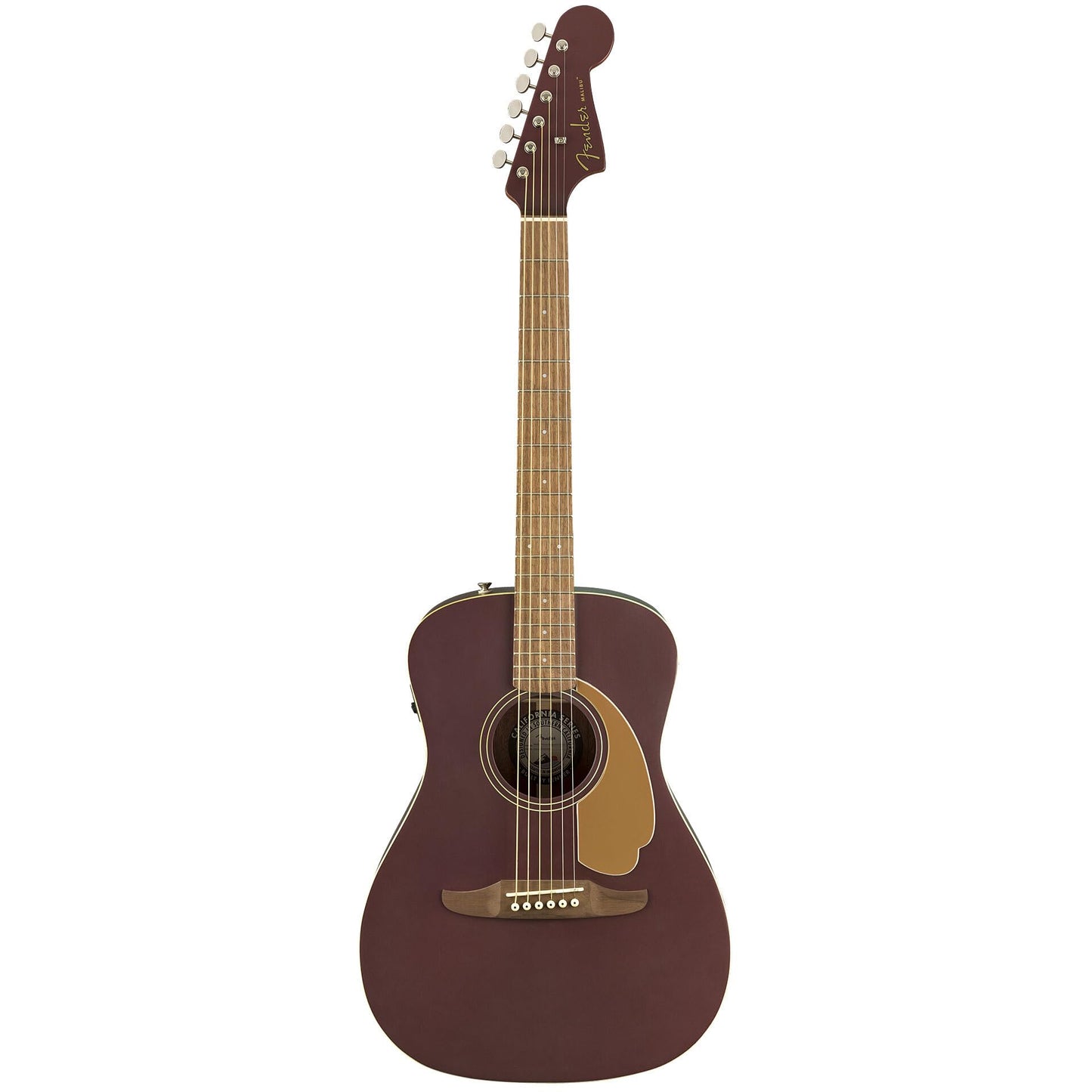 Fender Malibu Player Acoustic Electric Guitar, Burgundy Satin, Walnut Fingerboard