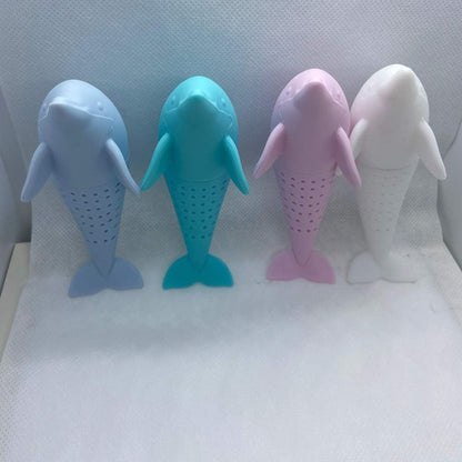 Dolphin Tea Infuser, Cute Animal Loose Leaf Tea Strainer, 4-pack for Enjoyable Tea Times