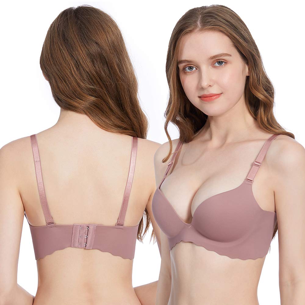 Pack of 5,Women Comfort No Wire Bras Seamless No Show Bra Pack