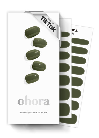 ohora Bundle Set (N Addict Starter Kit) - Red Solid Gel Nail Strips with UV/LED Lamp and Mini Remover, Salon-Quality, Long Lasting, Easy to Apply & Remove - Includes Prep Pads, Nail File, Wooden Stick
