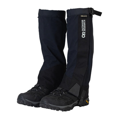 Outdoor Research Men’s Crocodile Gore-TEX Gaiters – Breathable Leg Protection, Black, XX-Large