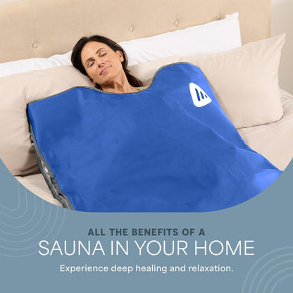LifePro RejuvaWrap Infrared Sauna Blanket — Portable Sauna Bag with 9 Temp Levels Low EMF Far Infrared Heating — At Home Full Body Rejuvenation & Relaxation