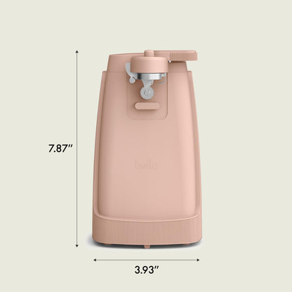 bella Electric Can Opener and Knife Sharpener, Removable Cutting Lever, Cord Storage, Stainless Steel Blade, Blossom
