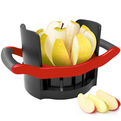 Newness 5.12 Inch Large Apple Slicer, Cut 8 Slices All the Way Through, HEAVY - DUTY Stainless Steel Apple Corer & Slicer for Fruits & Vegetables - Dishwasher Safe