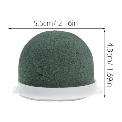 NUOBESTY 12Pcs Round Floral Foam Holders, Round Floral Foam Dried Flower Mud Wedding Decor Wine Bottle Craft DIY 2.16X1.92X1.69In