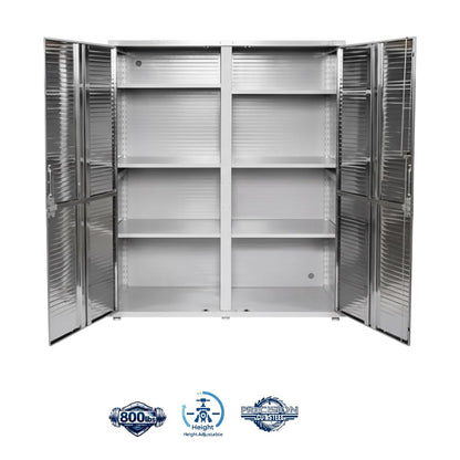 Heavy-Duty Commercial Storage Cabinet (Granite Gray, 60" W x 24" D x 72" H)