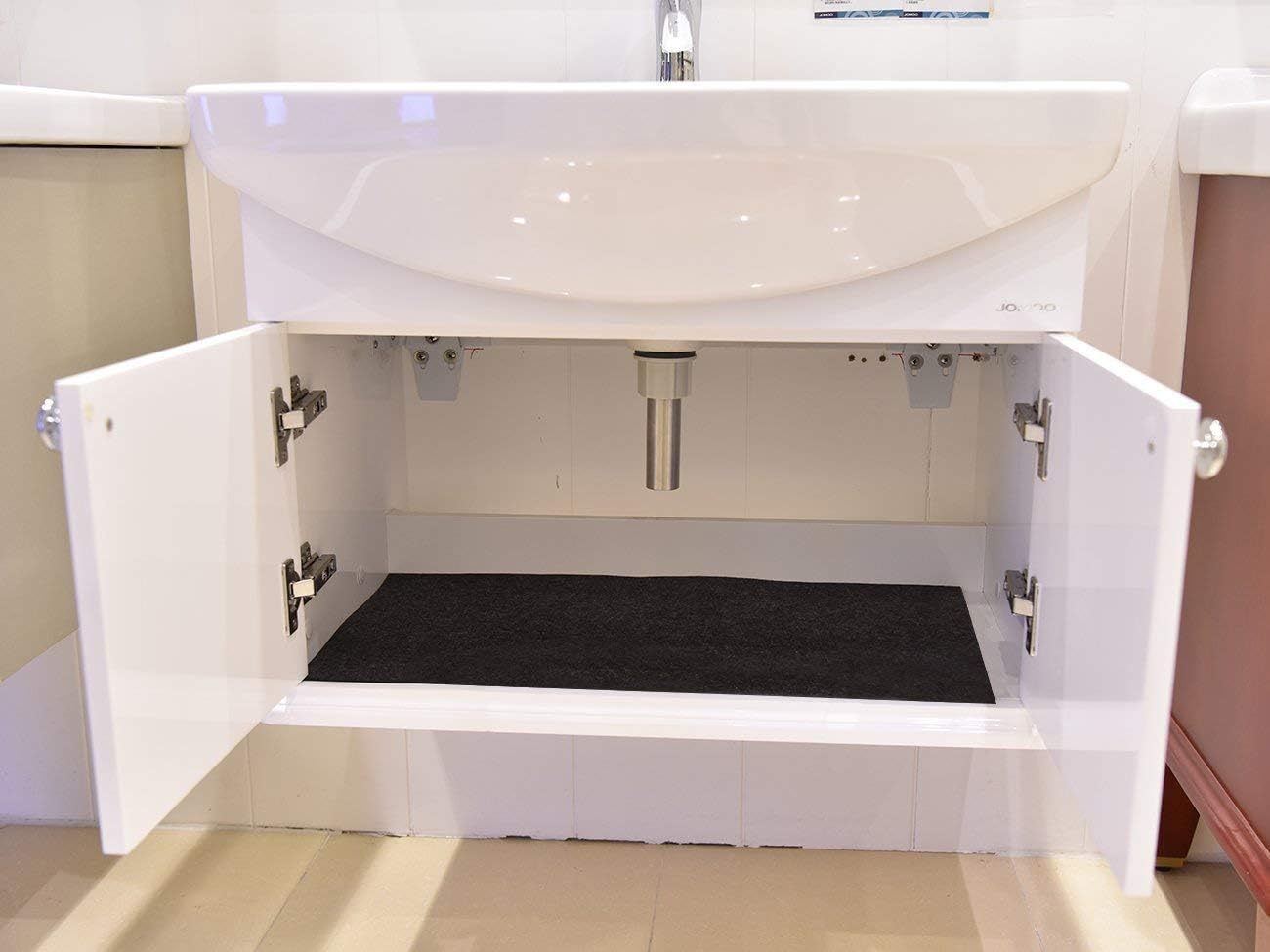 Under The Sink Mat for Cabinet, Drawer, Kitchen Tray Drip, 36in x 24in, Absorbent and Waterproof