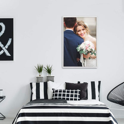 Wall26 Framed Canvas Wall Art - Custom Living Room & Bedroom Prints | Ready to Hang 24"x36" White Frame