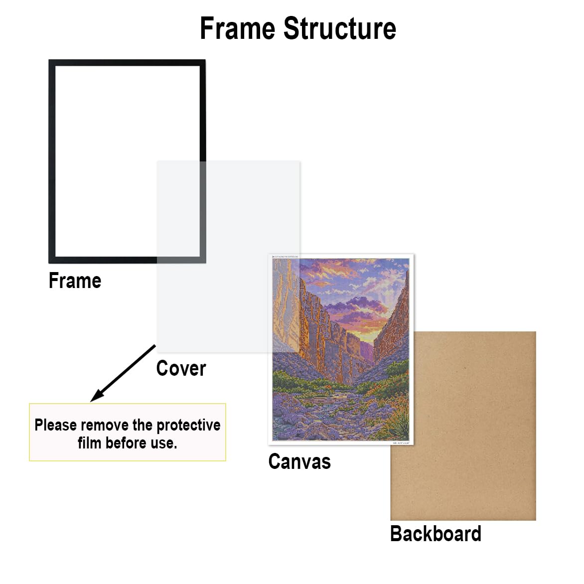 HUINORYA Van Gogh Starry Night Style Coffee TIME Diamond Painting Kit with Frame Full Square Drill DIY Bar Cafe Cave Home Room Wall Bathroom Porch Patio Decor Gift, 16 x 12 Inch