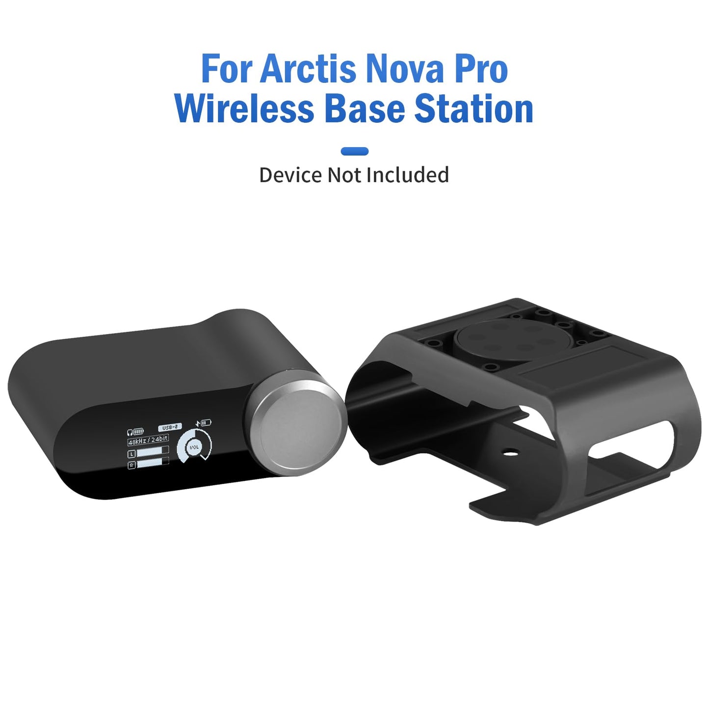 Under Desk Mount Holder for SteelSeries Arctis Nova Pro Wireless Base Station–Arctis Pro Wireless NOVA Magnetic Mount Secretlab MAGNUS Version ,Headphone Hanger Stand for Arctis Nova Pro Wireles