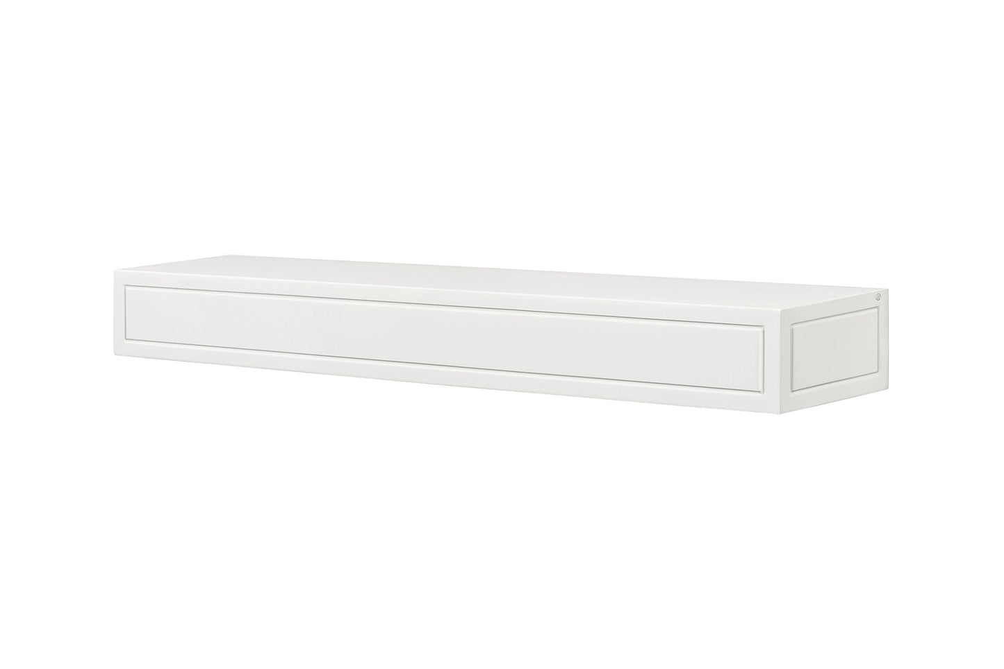 Pearl Mantels ARYB48612 Premium Grade A MDF White mantel shelf, Crisp White paint, 48"L x 9"D x 5"H, The perfect compliment to your hearth and home