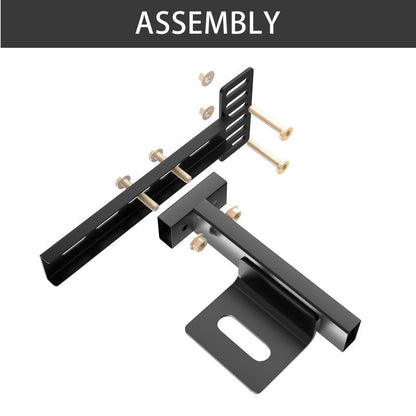 Ogonbrick Headboard Brackets Adjustable，Adjustable Headboard Bracket for Bed Frame Headboard Wall Mounting Brackets with Footboard Extension Kit Fit Matte Black