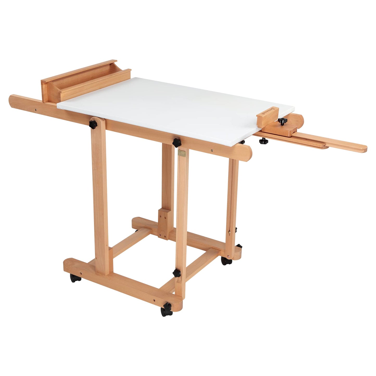 Creative Mark Savannah Studio Easel - Portable Lightweight Art Easel with Adjustable Angles with Wheels - Ideal for Artist, Perfect for Painting - Storage Drawer - Natural Finish - Ideal for Artist