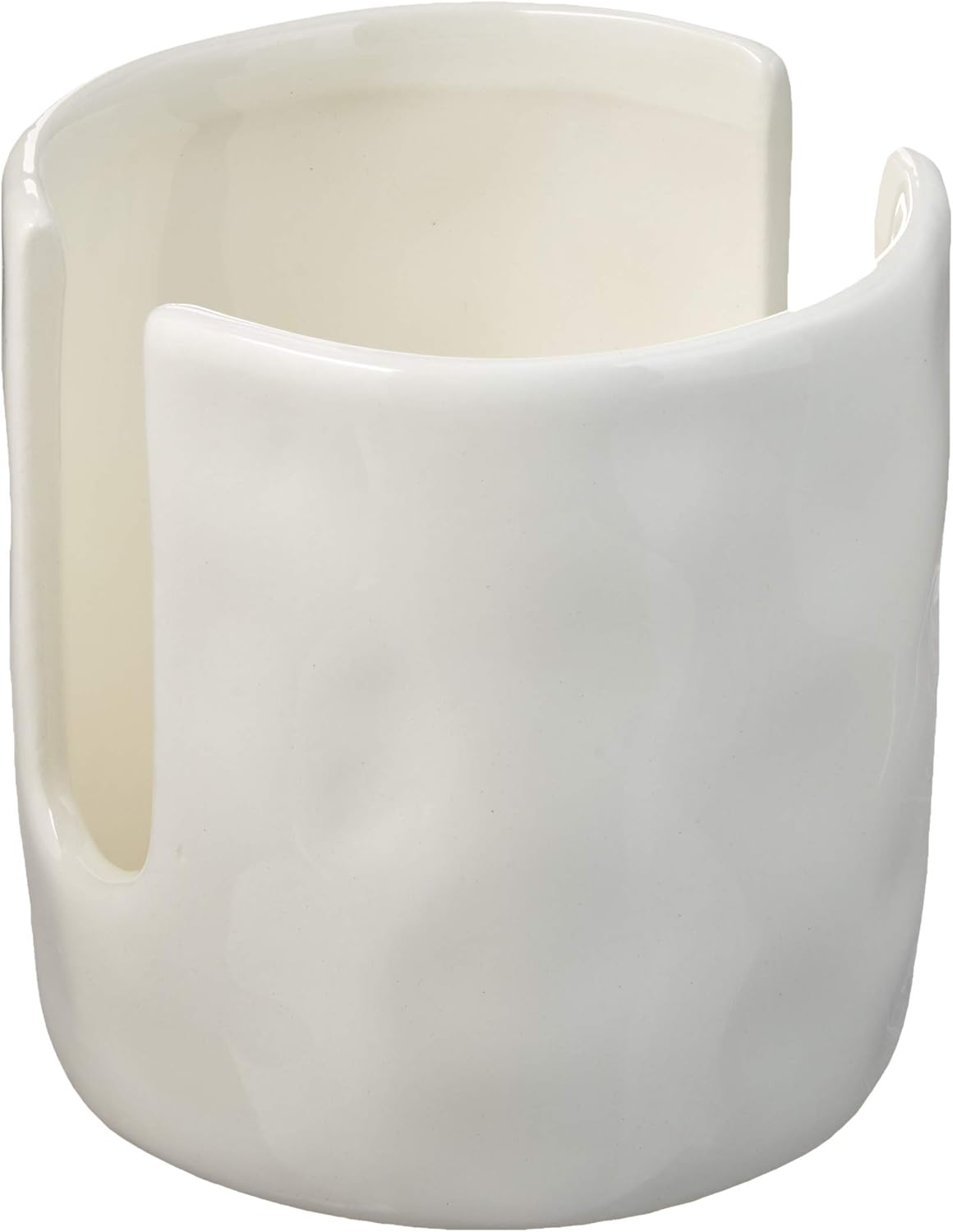 Off White Ceramic Sponge Holder Caddy - Stylish Kitchen Storage