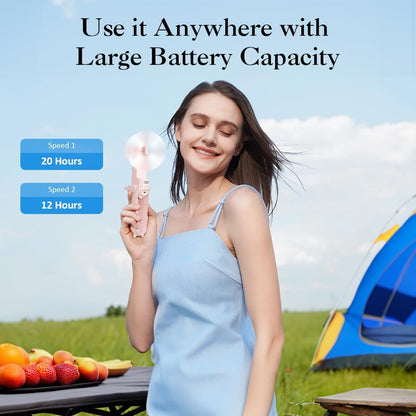 LifePlus Air Cooler - 3 IN 1 Handheld Fan, Personal Fan, Small Pocket Fan, Portable Desk Fan, Speed Adjustable