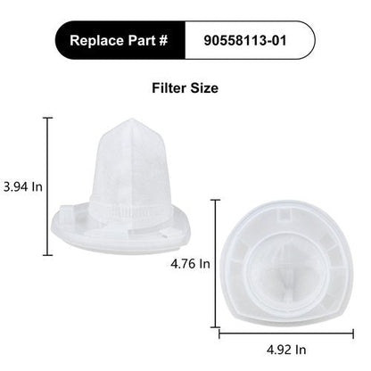 CPAI Replacement Filter for Black and Decker HHVI320JR02 CHV1410L BDH2000L HHVI315JO42 CHV9610 CHV1210 CHV1410 CHV1410B CHV1510 dustbuster Handheld Vacuum (4 Filter)
