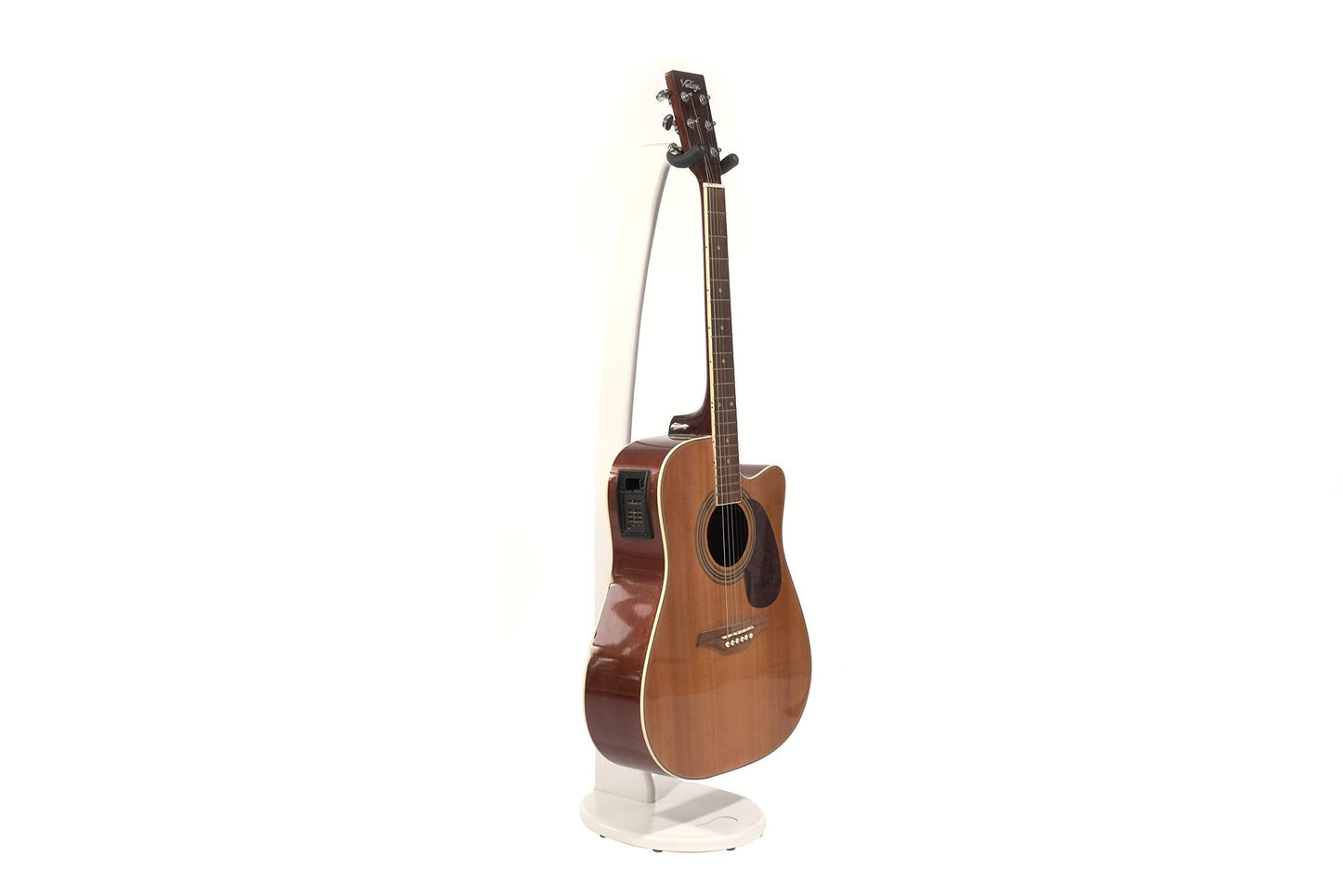 Ruach GS-1 Wooden Acoustic Guitar Stand Hanger for Acoustic and Electric Guitar - White