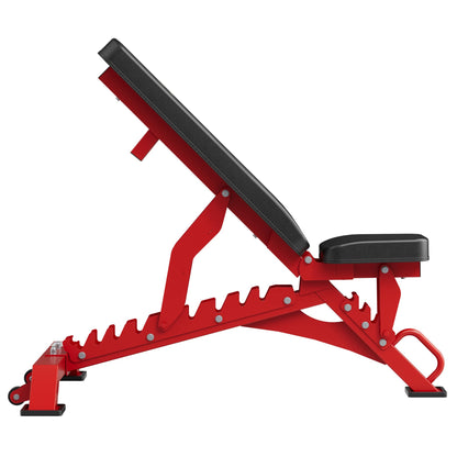 Major Fitness Weight Bench - 1300LBS Weight Capacity and 36 Adjustable Positions Strength Training Bench for Garage and Home Gym Workouts (Red)