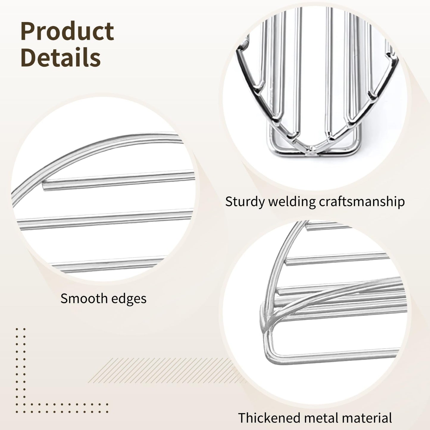 5 Pcs Taco Shell Holder, Stainless Steel Tortilla Holder, V-Shaped Taco Holder Stand Taco Rack Tray for Soft & Hard Shell Tacos, Easy Cleaning