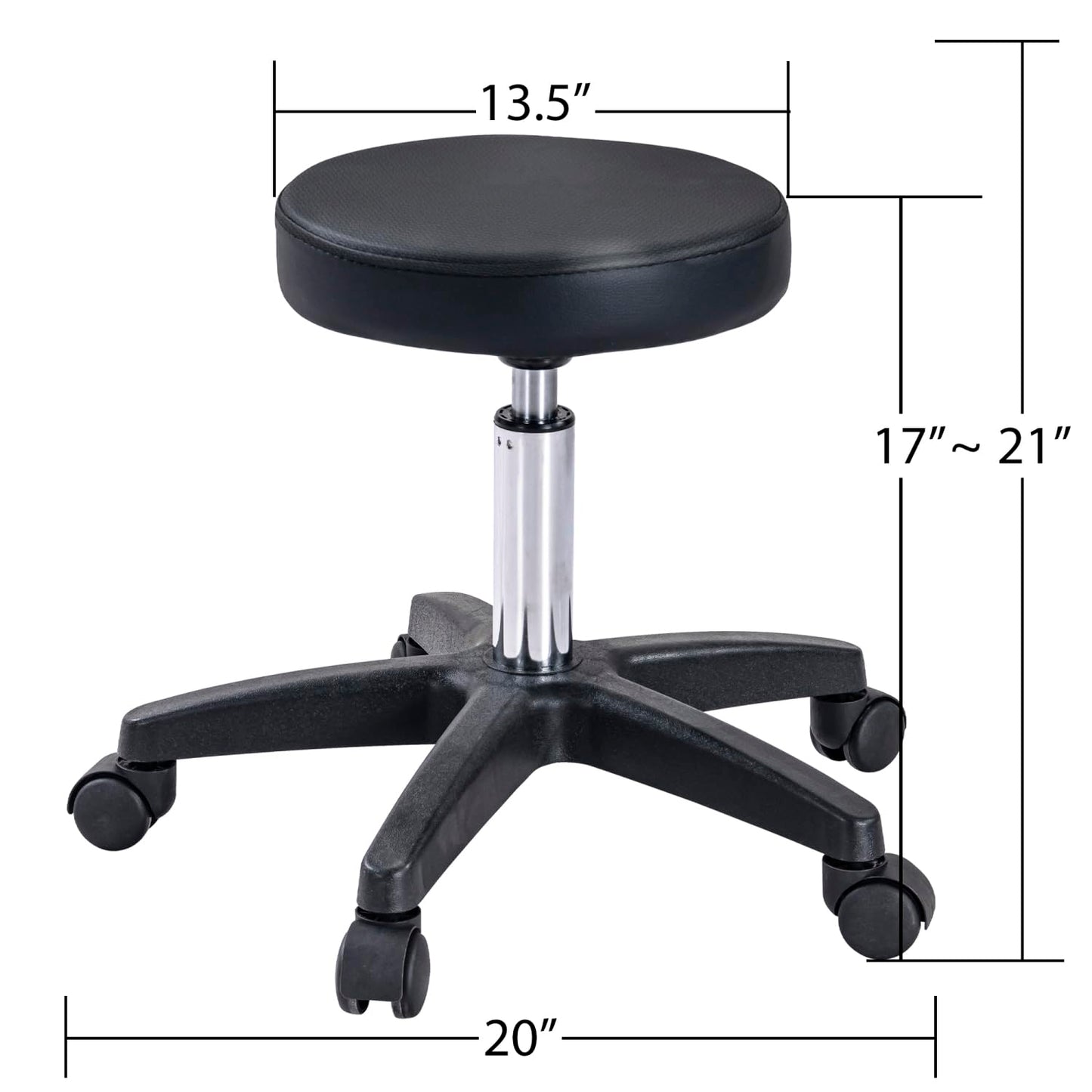 Massage Salon Tattoo Chair with Two Trays Esthetician Bed with Hydraulic Stool,Multi-Purpose 3-Section Facial Bed Table, Adjustable Beauty Barber Spa Beauty Equipment, Black
