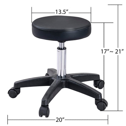Massage Salon Tattoo Chair with Two Trays Esthetician Bed with Hydraulic Stool,Multi-Purpose 3-Section Facial Bed Table, Adjustable Beauty Barber Spa Beauty Equipment, Black