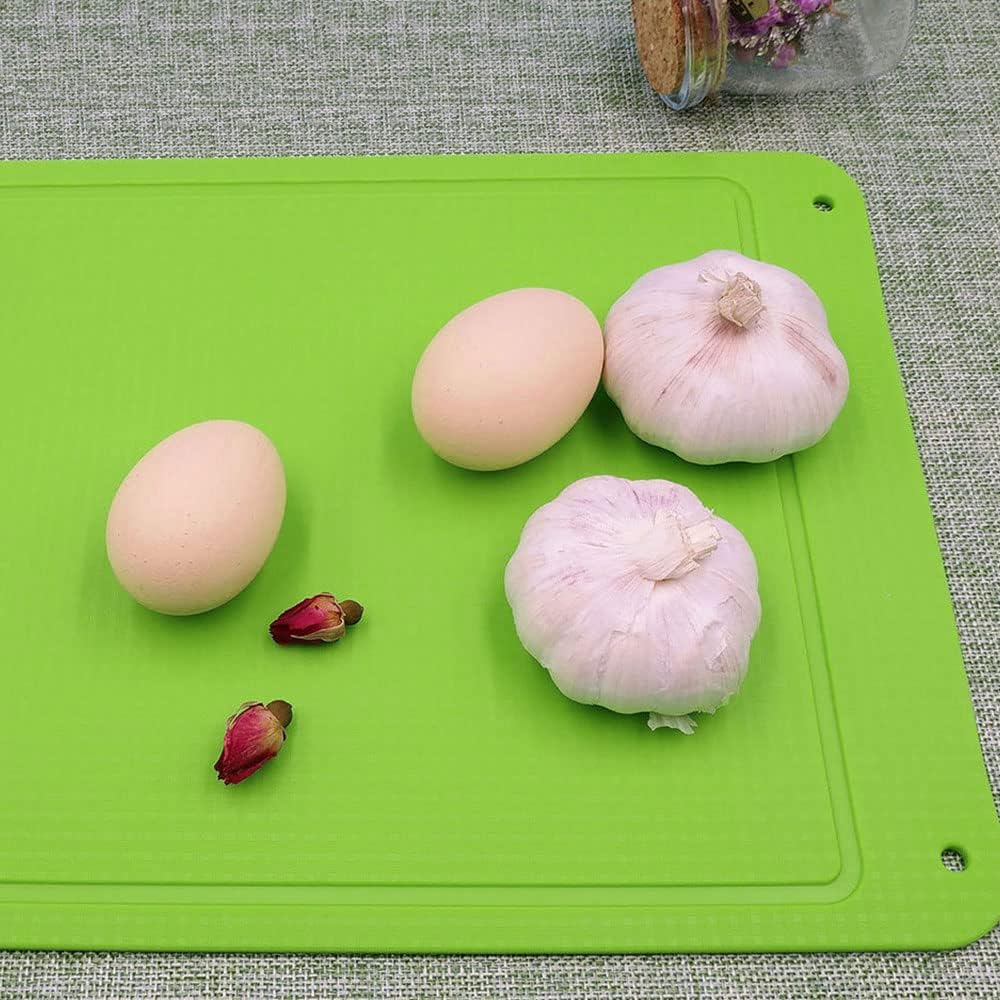 Silicone Chopping Mat Flexible Thick Cutting Board, Food Grade Material, Odorless, Non-Slipping, 12.6 x 9.6 inch