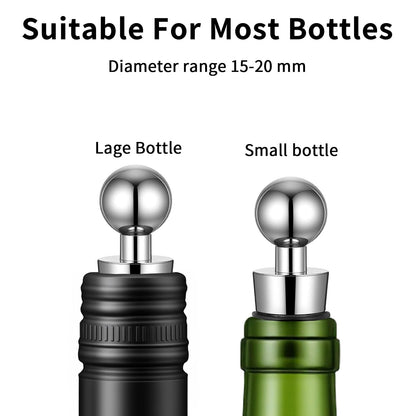 WLLHYF Wine Stoppers for Wine Bottles 30 Pcs Wine Bottle Stopper with Silicone Vacuum Wine Bottles Corks Reusable Wine Stopper for Bar, Holiday Party Suitable for Standard Bottle