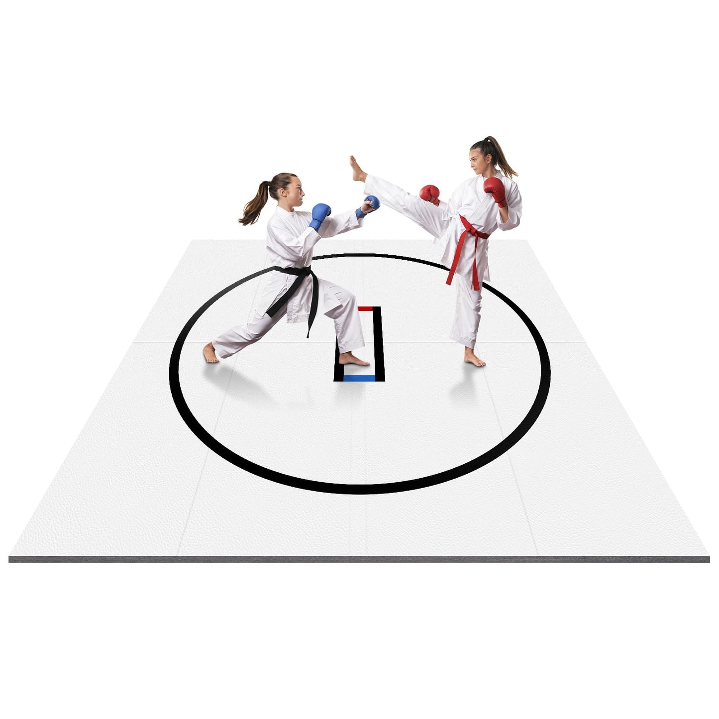 Generic Wrestling Mat 10x10ft Jiu Jitsu Wrestling Mats for Home 1.2inch Thick Gymnastics Training Mat for BJJ MMA Grappling Judo Boxing