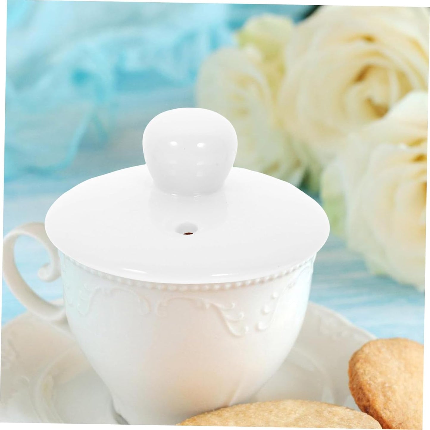 PRETYZOOM Tea Cup Lid Replacement for Tea Kettle, Retro Teacup Cover