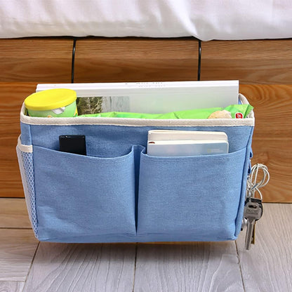 Home Multifunctional Bedside Hanging Bag College Dormitory Bedside Cloth Hanging Basket Bed Clutter Sorting Storage Bag