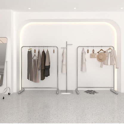 DFEDHF Industrial Plumbing Garment Rack Clothes Rails,Commercial Boutique Clothing Store Clothes Display Rack Heavy Duty Hanger,Multipurpose Clothes Rail Retail Store (L120*w40*h130cm)