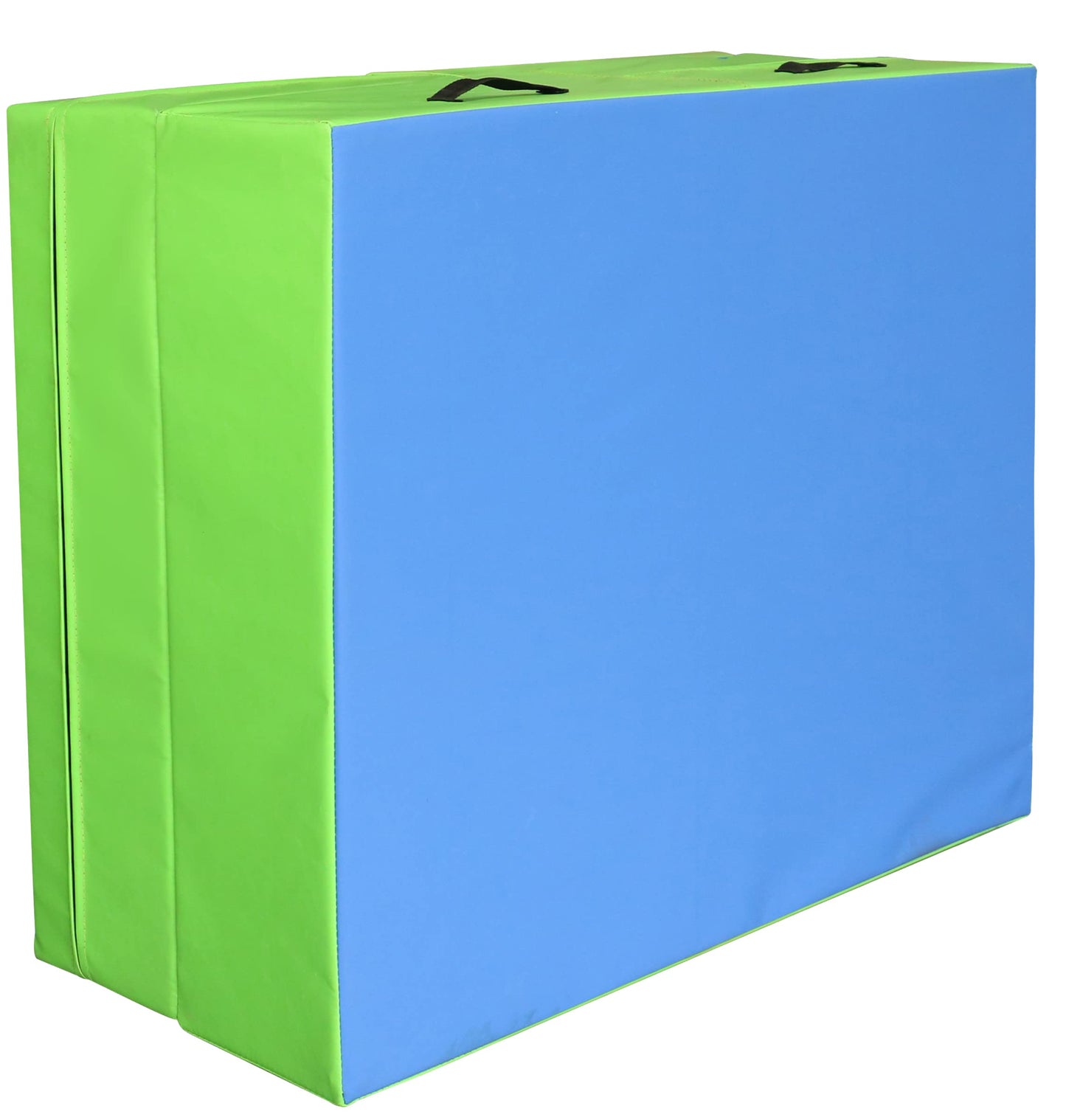 PRISP Folding Incline Gym Mat - Extra Long 71 x 30 x 14 in Wedge Gymnastics Tumbling Mat for Kids