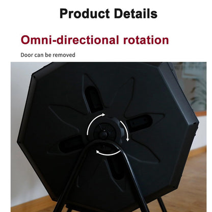 TsoLay Compost Tumbler Outdoor, 160L Dual Chamber Compost Tumbler, High Volume Composter with Sliding Doors, Ventilation Hole Design & Solid Steel Frame, for Garden, Kitchen, and Yard Waste