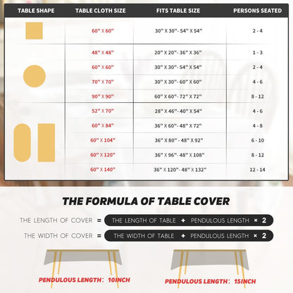 60140 Inch Horaldaily Christmas Tablecloth Rectangular, Christmas Trees Red Washable Table Cover for Party Picnic