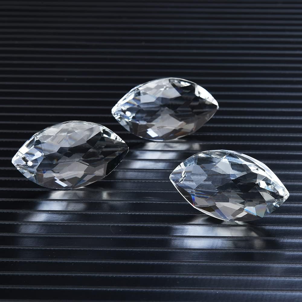 10pcs 1.5"/38mm LoveUnited Crystal Pendants Crystal Suncatcher - Hanging Crystals Prisms for Windows, FengShui, Hanging